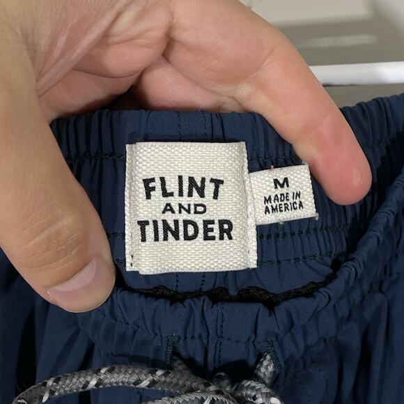 Flint and Tinder Breaker Trunks With Mesh Liner Mens Size Medium Blue - Picture 3 of 7